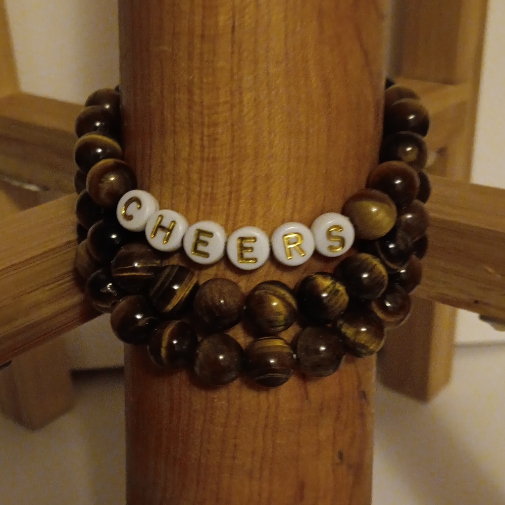 Tigers Eye Glass Beads